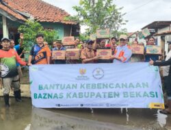 BAZNAS Kabupaten Bekasi Salurkan Bantuan Kebencanaan untuk Warga Terdampak Banjir di Sukakarya dan Sukawangi
