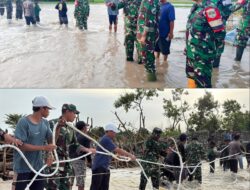 Tanggul Jebol di Muara Gembong, Dandim 0509 Bekasi Turun Langsung Pastikan Keselamatan Warga
