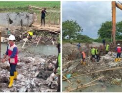 PJT II UUWI Bergerak Cepat Perbaiki Tanggul Jebol BKG 16A di Pebayuran