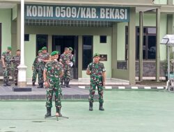 Apel Kembali Cuti Gelombang I, Kodim 0509/Kabupaten Bekasi Pastikan Kesiapan Personel Pasca Lebaran