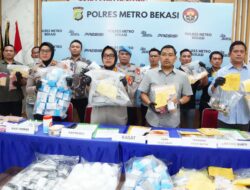 Polres Metro Bekasi Sikat Peredaran Narkoba 60 Tersengka Diingkus. 21 Ribu Jiwa Berhasil Diselamatkan
