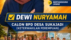 Dewi Nuryamah Siap Maju Calon BPD Keterwakilan Perempuan Desa Sukajadi