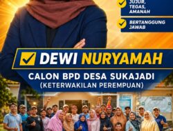 Dewi Nuryamah Siap Maju Calon BPD Keterwakilan Perempuan Desa Sukajadi
