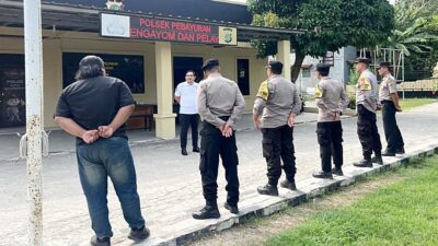 Disiplin Adalah Kunci, Pesan Tegas Kanit Reskrim dalam Apel Pagi Polsek Pebayuran