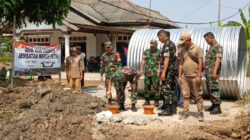 Peletakan Batu Pertama Jembatan Merah Putih di Karangjaya, Wujud Sinergi TNI dan Masyarakat