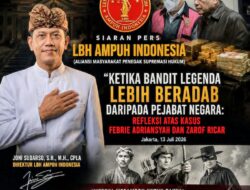 Ketika Bandit Legenda Lebih Beradab daripada Pejabat Negara: Refleksi atas Kasus Febrie Adriansyah dan Zarof Ricar