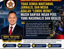 Ketua Umum DPP AKPERSI Ingatkan Presiden Prabowo: Jangan Generalisasi Insan Pers dengan Istilah “Londo Ireng”