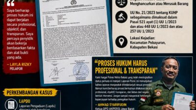 Status Naik Jadi Laporan Polisi, Kasus Layla Rizky Masuk Tahap Penyelidikan Resmi di Polres Metro Bekasi