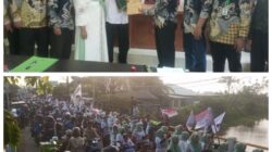 Diiringi Ribuan Massa Pendukung, H. Midi Edys Resmi Daftar Bakal Calon Kepala Desa Karangreja