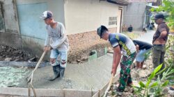 Semangat TNI-Rakyat Menguat, Pengecoran Jalan Sasaran 5 TMMD ke-129 Terus Dikebut