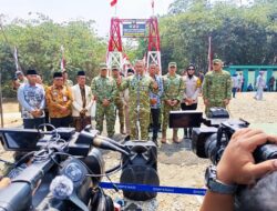 KSAD Maruli Resmikan Jembatan Perintis Garuda, Akses Pertanian Warga Cibarusah Terbuka