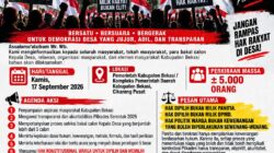 Kawal Demokrasi Desa, 5.000 Massa Siap Gelar Aksi Kamis di Bekasi