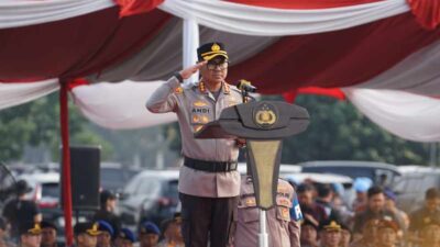 Polres Metro Bekasi Gelar Apel Pergeseran Pasukan, Ribuan Personel Siap Amankan Pungut dan Hitung Suara Pilkades 2026