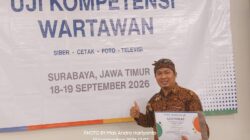 Andre Hariyanto Raih Kompetensi Wartawan Muda, DPP AKPERSI: Bukti Komitmen Tingkatkan Profesionalitas Pers